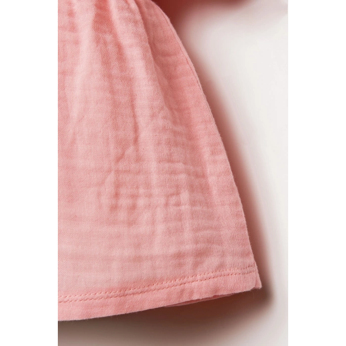 U.S POLO ASSN. KIZ BEBEK MÜSLİN ELBİSE - SOMON