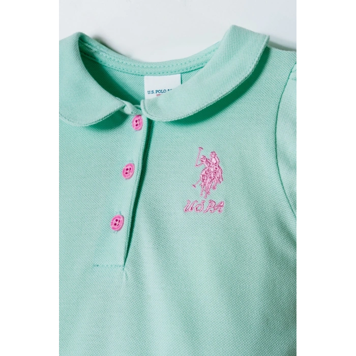 U.S POLO ASSN. KIZ BEBEK PİKE ELBİSE - NİL