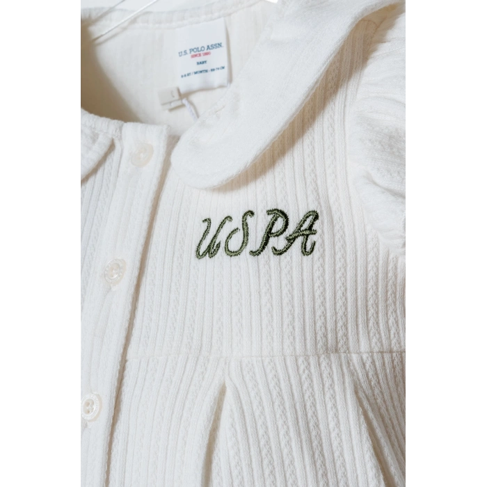 U.S POLO ASSN. KIZ BEBEK T-SHIRT TAKIM - BEYAZ-YEŞİL