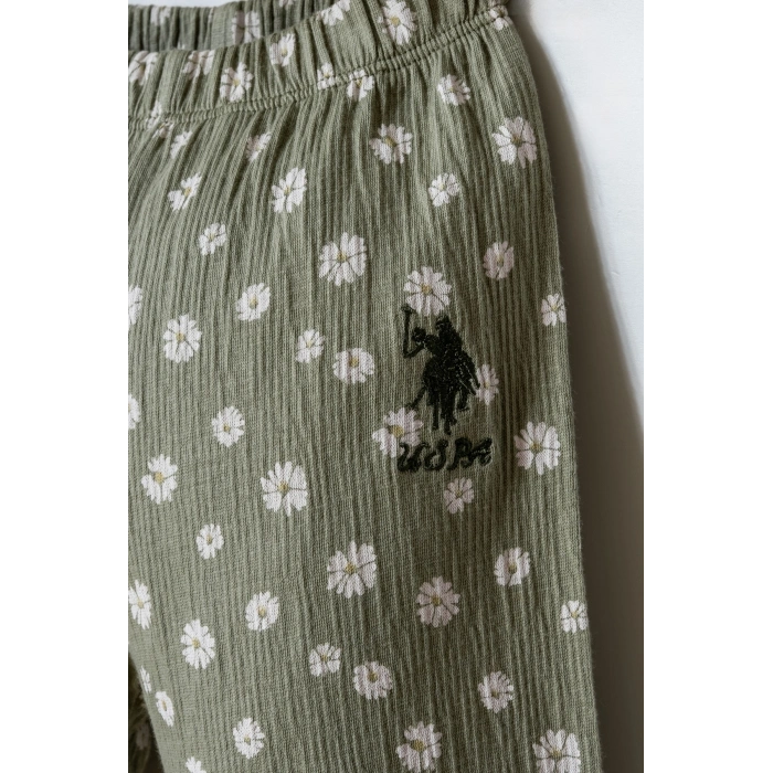 U.S POLO ASSN. KIZ BEBEK T-SHIRT TAKIM - BEYAZ-YEŞİL