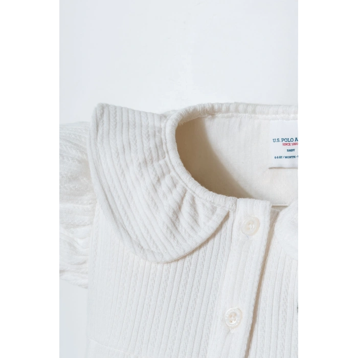 U.S POLO ASSN. KIZ BEBEK T-SHIRT TAKIM - BEYAZ-YEŞİL