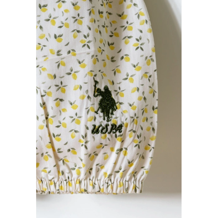 U.S POLO ASSN. KIZ BEBEK ŞORT T-SHIRT TAKIM - Sarı