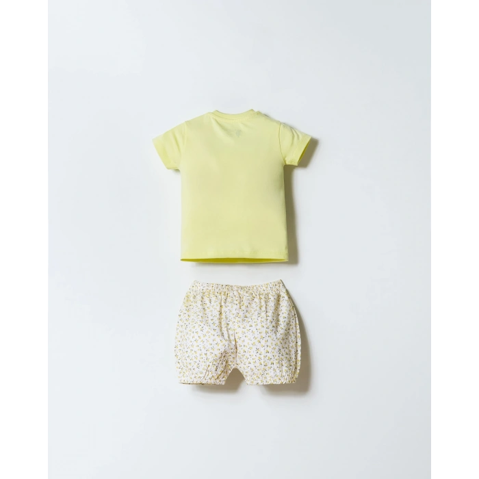 U.S POLO ASSN. KIZ BEBEK ŞORT T-SHIRT TAKIM - Sarı