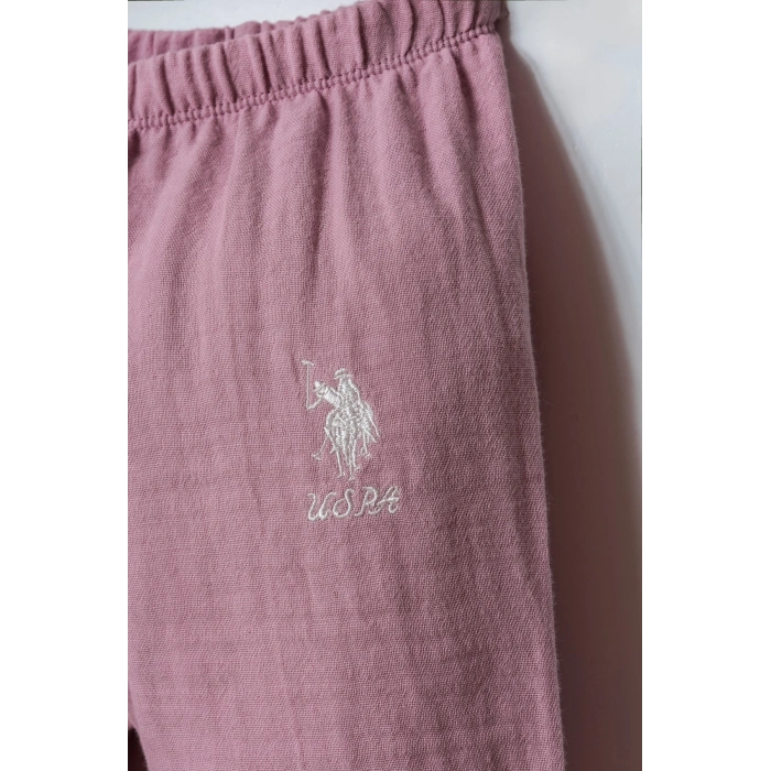 U.S POLO ASSN. KIZ BEBEK T-SHIRT TAKIM - BEYAZ-LİLA