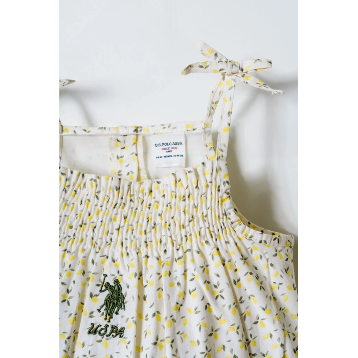 U.S POLO ASSN. KIZ BEBEK DOKUMA TULUM - EKRU