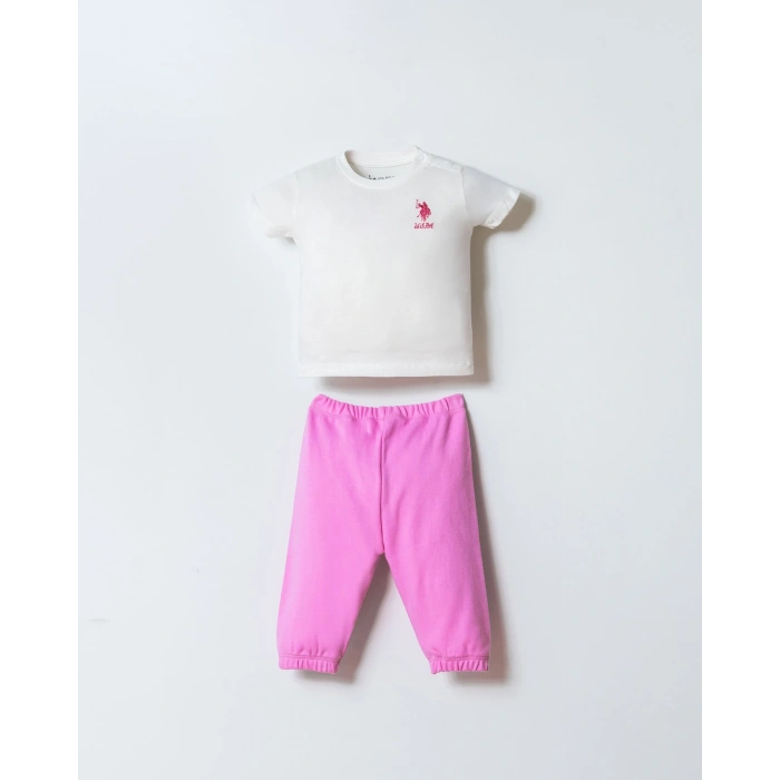 U.S ASSN. KIZ BEBEK 3 LÜ TAKIM - PEMBE