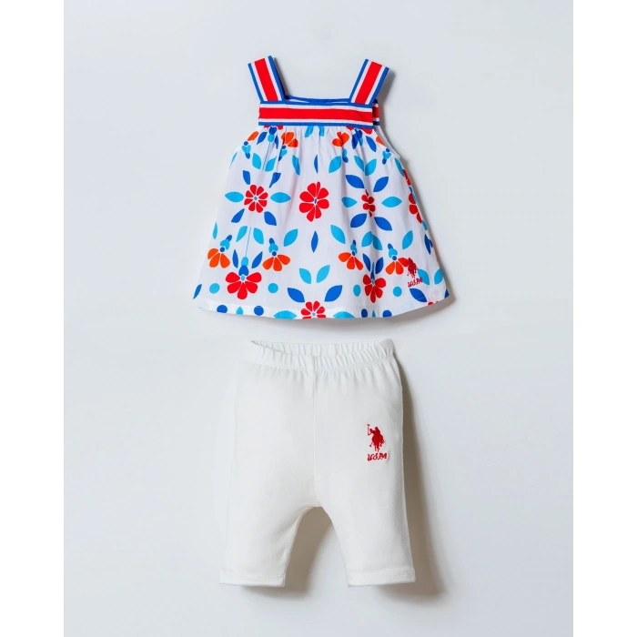 U.S POLO ASSN. KIZ BEBEK 2 Lİ TAKIM - MAVİ-TURUNCU