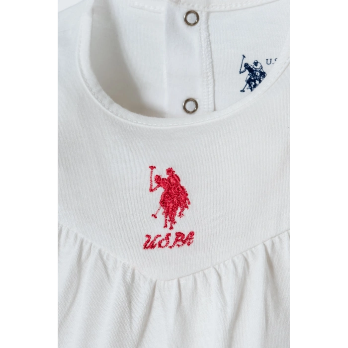 U.S POLO ASSN. KIZ BEBEK T-SHIRT TAKIM - Beyaz