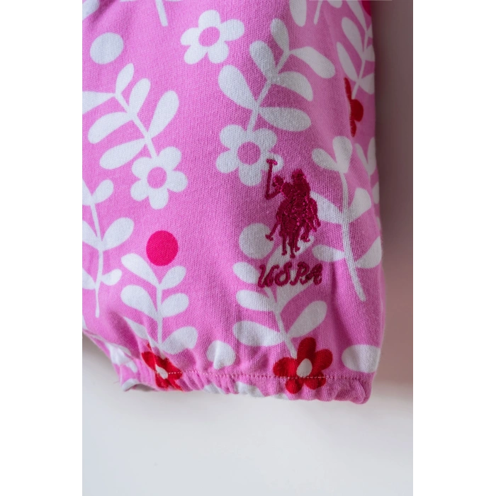 U.S POLO ASSN. KIZ BEBEK ŞORT T-SHIRT TAKIM - Beyaz