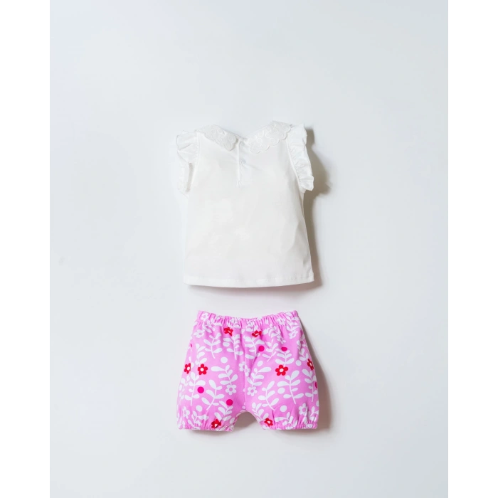 U.S POLO ASSN. KIZ BEBEK ŞORT T-SHIRT TAKIM - Beyaz