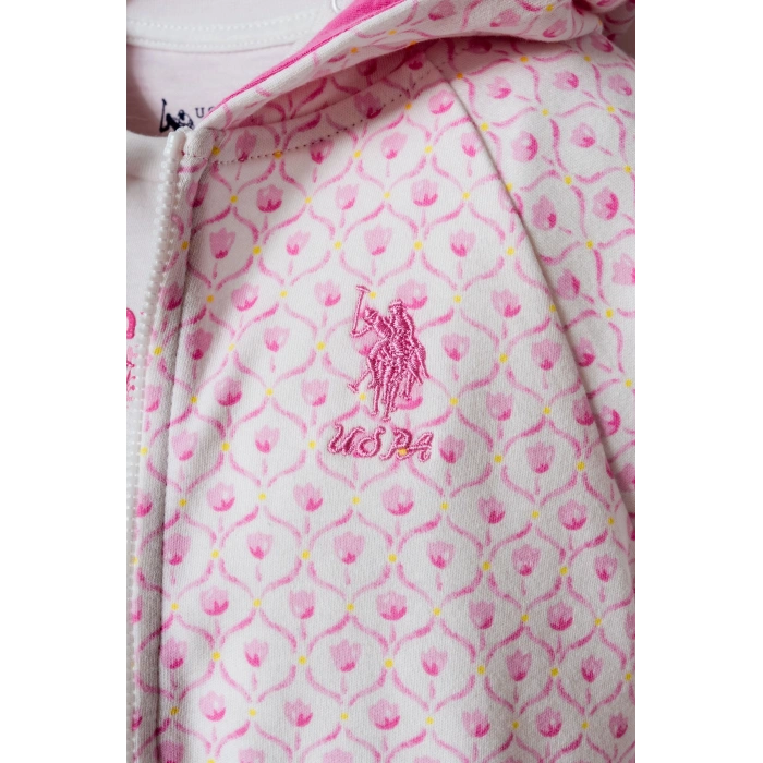 U.S POLO ASSN. KIZ BEBEK 3 LÜ TAKIM - EKRU