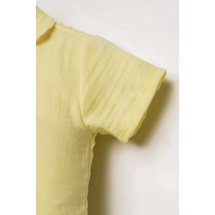 U.S POLO ASSN. KIZ BEBEK GÖMLEK PİJAMA TAKIM - A.SARI