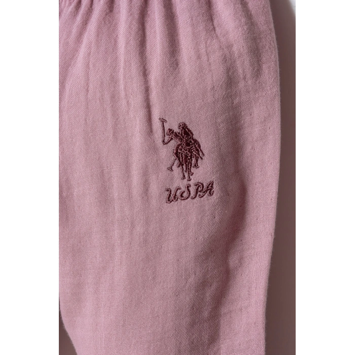 U.S POLO ASSN. KIZ BEBEK GÖMLEK PİJAMA TAKIM - A.LİLA