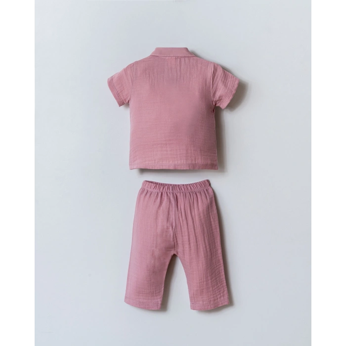 U.S POLO ASSN. KIZ BEBEK GÖMLEK PİJAMA TAKIM - A.LİLA