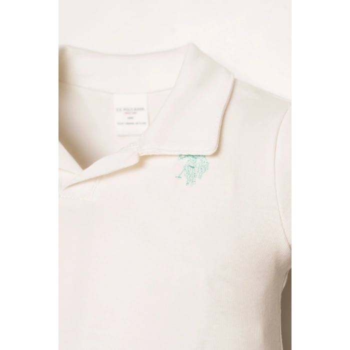 U.S.POLO ASSN. ERKEK BEBEK ŞORT T-SHIRT TAKIM - BEYAZ-MİNT
