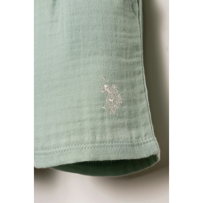 U.S.POLO ASSN. ERKEK BEBEK ŞORT T-SHIRT TAKIM - BEYAZ-MİNT