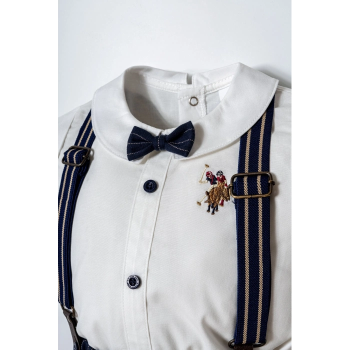 U.D.POLO ASSN. ERKEK BEBEK 2 Lİ TAKIM - Beyaz