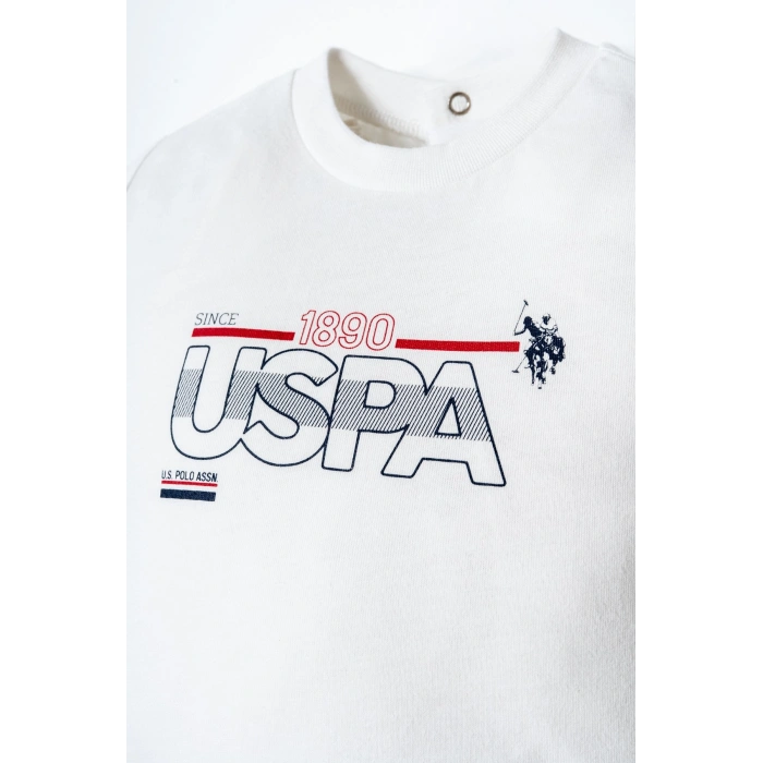 U.S.POLO ASSN. ERKEK BEBEK ŞORT T-SHIRT TAKIM - Beyaz