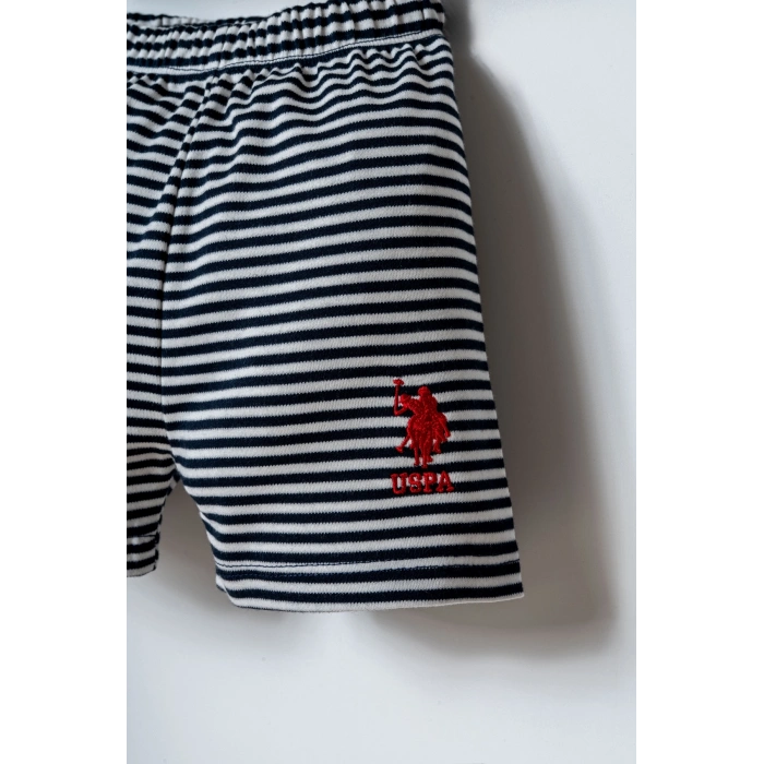 U.S.POLO ASSN. ERKEK BEBEK ŞORT T-SHIRT TAKIM - Beyaz