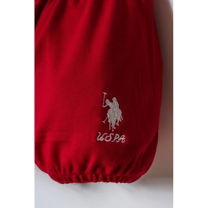 U.S POLO ASSN. KIZ BEBEK ŞORT T-SHIRT TAKIM - Beyaz