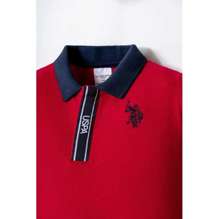 U.S.POLO ASSN. ERKEK BEBEK ŞORT T-SHIRT TAKIM - KIRMIZI