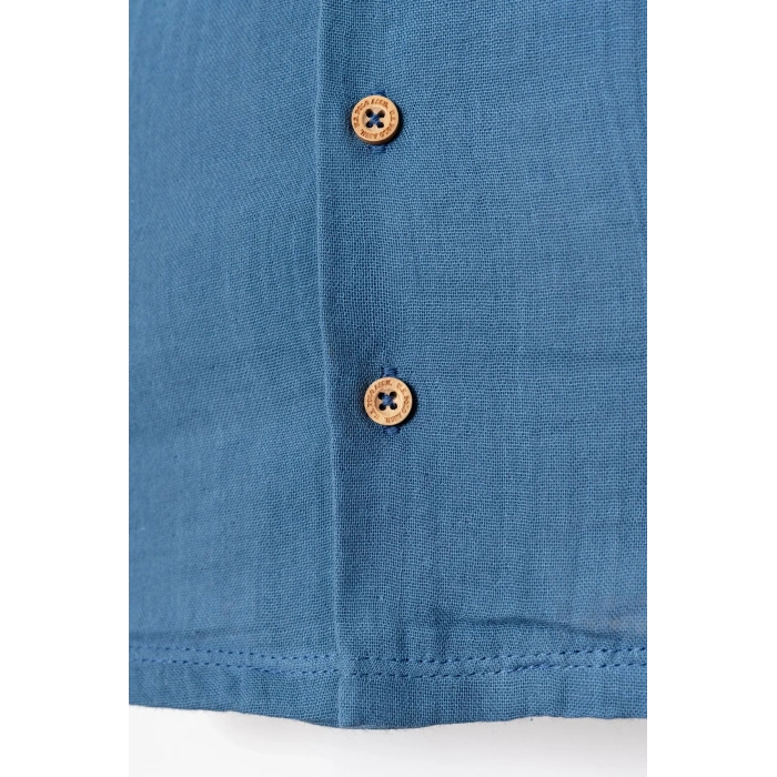 U.S.POLO ERKEK BEBEK GÖMLEK PİJAMA TAKIMI - İNDİGO