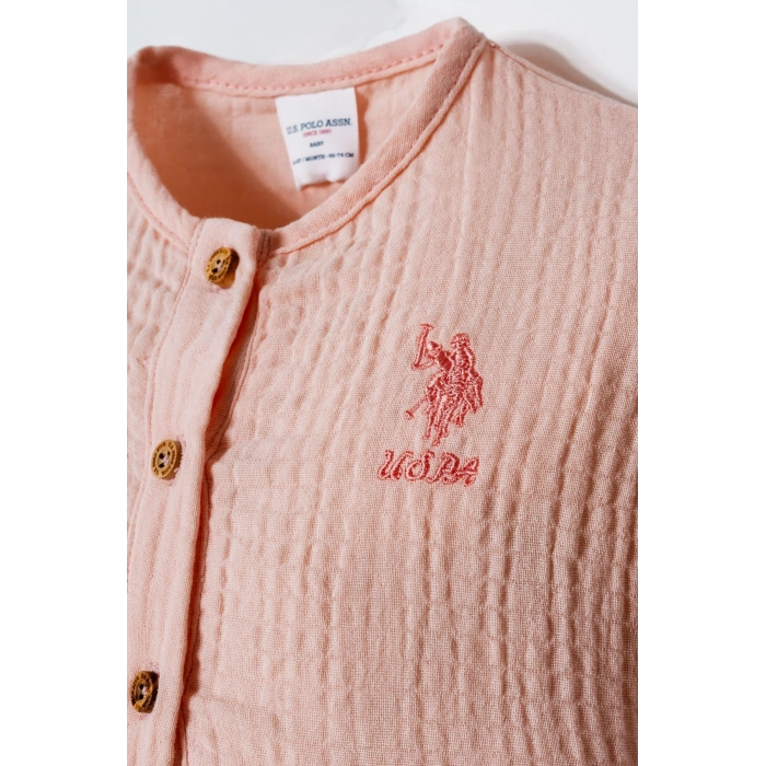 U.S POLO ASSN. KIZ BEBEK MÜSLİN 2 Lİ TAKIM - PUDRA