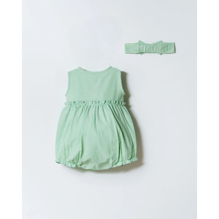 U.S POLO ASSN. KIZ BEBEK BANDANALI DOKUMA TULUM - Yeşil