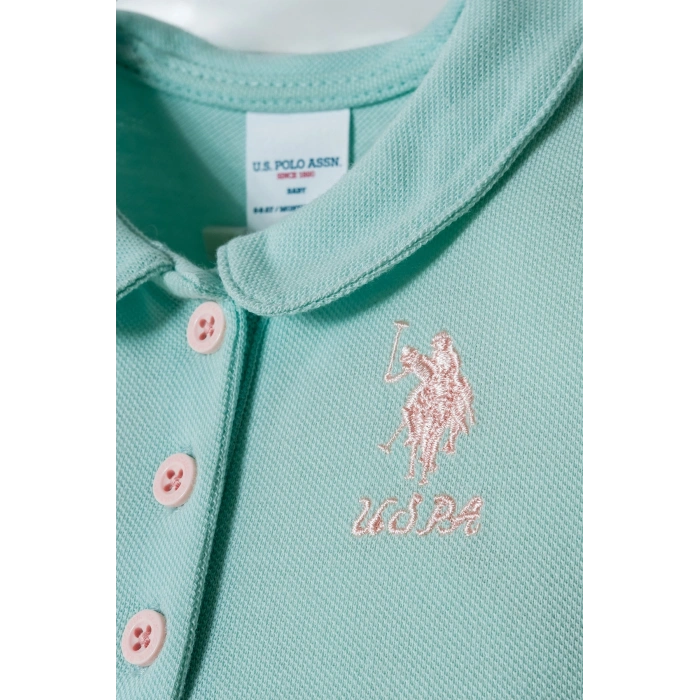 U.S POLO ASSN. KIZ BEBEK PİKE ŞORT T-SHIRT TAKIM - NİL