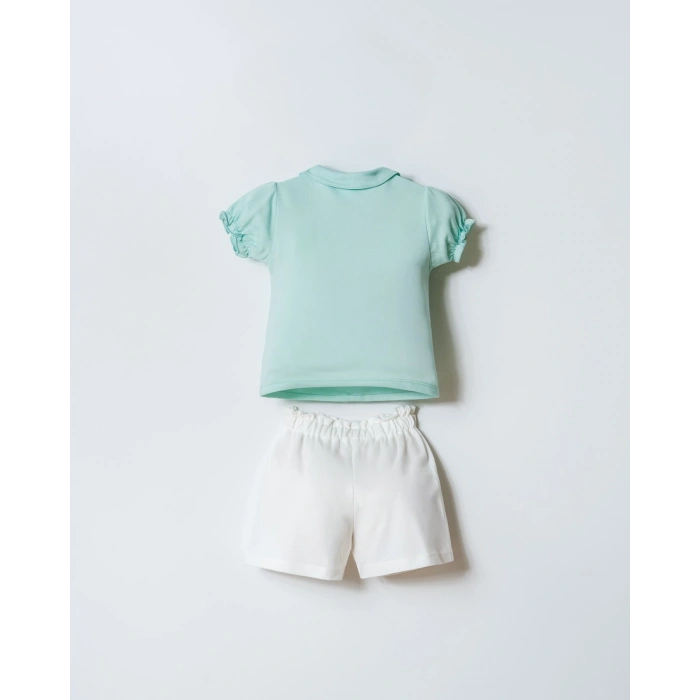 U.S POLO ASSN. KIZ BEBEK PİKE ŞORT T-SHIRT TAKIM - NİL