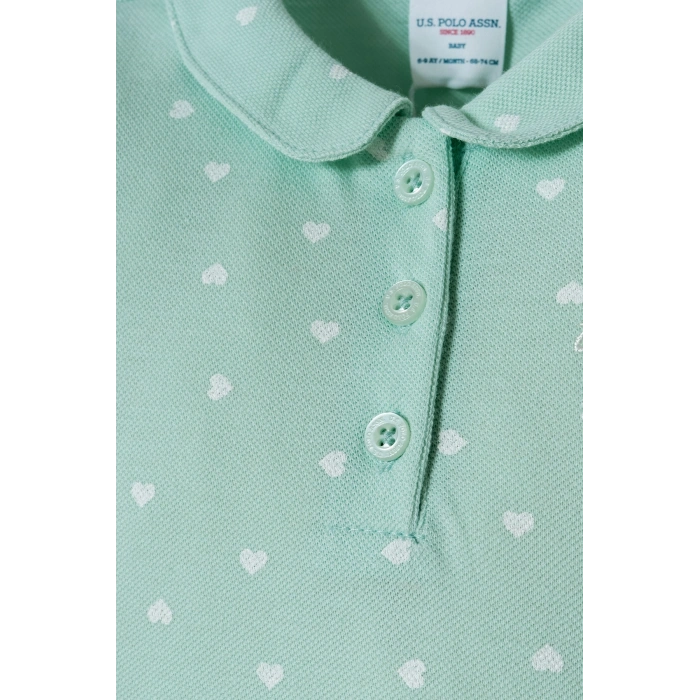 U.S POLO ASSN. KIZ BEBEK PİKE ŞORT T-SHIRT TAKIM - NİL