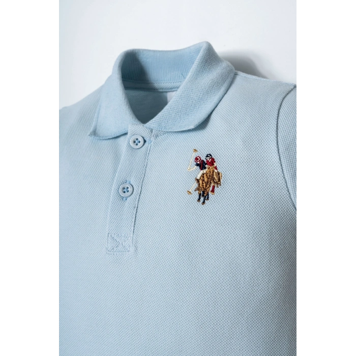 U.S.POLO ASSN. ERKEK BEBEK ŞORT T-SHIRT TAKIM - MAVİ