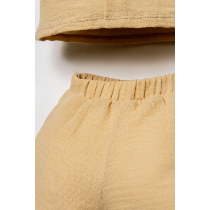 U.S.POLO ASSN. ERKEK BEBEK ŞORT GÖMLEK TAKIM - KUM