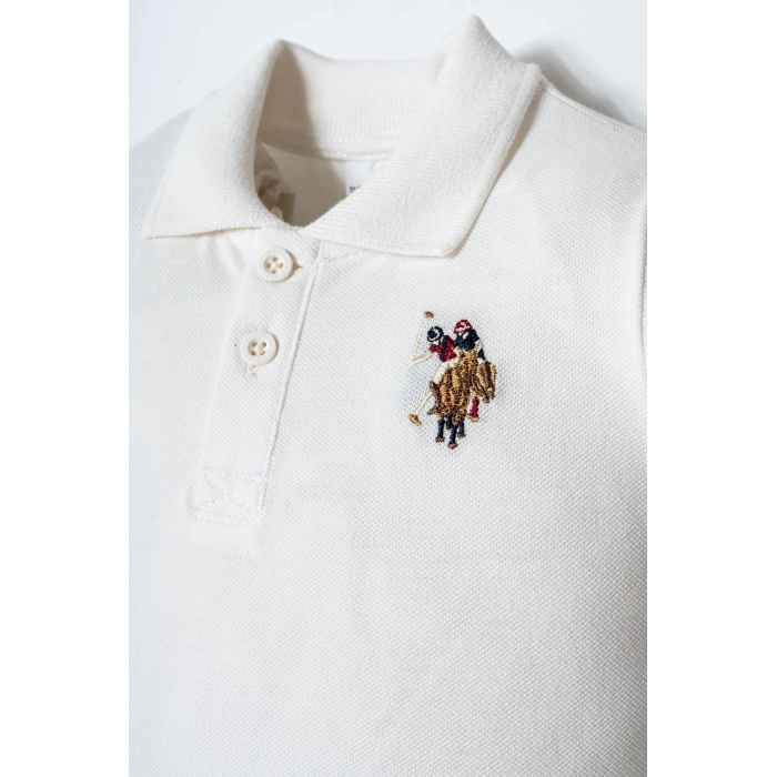 U.S.POLO ASSN. ERKEK BEBEK ŞORT T-SHIRT TAKIM - Beyaz