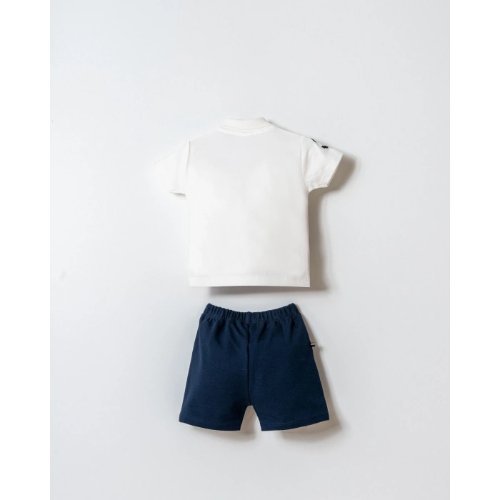 U.S.POLO ASSN. ERKEK BEBEK ŞORT T-SHIRT TAKIM - Beyaz