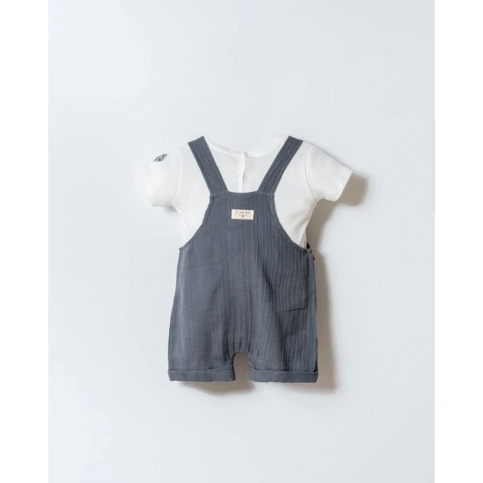 U.S.POLO ASSN. ERKEK BEBEK SALOPET 2 Lİ TAKIM - KOYU GRİ