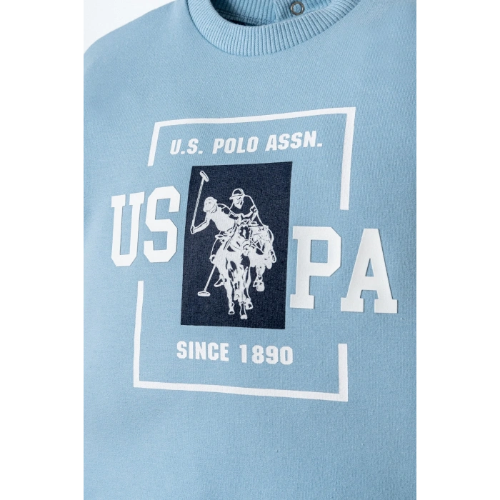 U.S.POLO ASSN.ERKEK BEBEK ŞORT T-SHIRT TAKIM - MAVİ