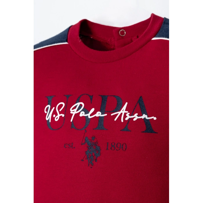 U.S.POLO ASSN. ERKEK BEBEK ŞORT T-SHIRT TAKIM - KIRMIZI