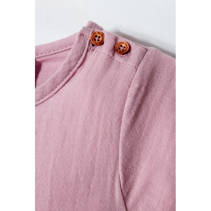 U.S POLO ASSN. KIZ BEBEK MÜSLİN ELBİSE - LİLA