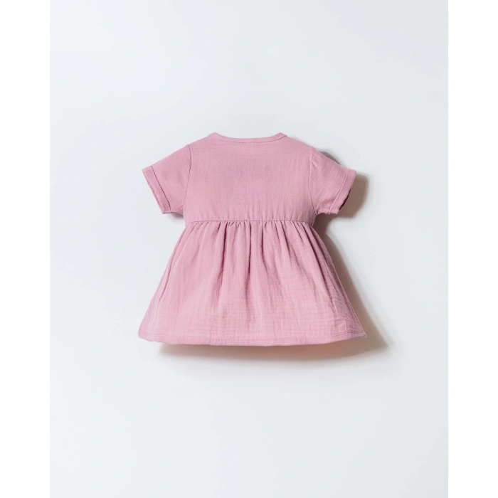 U.S POLO ASSN. KIZ BEBEK MÜSLİN ELBİSE - LİLA