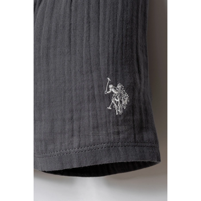 U.S.POLO ASSN. ERKEK BEBEK ŞORT GÖMLEK TAKIM - K,GRİ