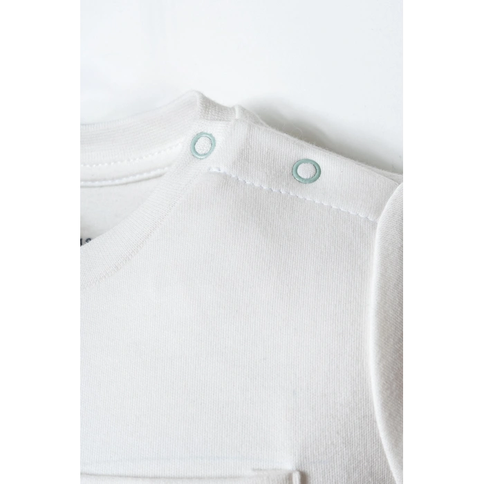 U.S.POLO ASSN. ERKEK BEBEK ŞORT T-SHIRT TAKIM - BEYAZ-SU YEŞİLİ