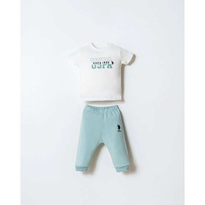 U.S.POLO ASSN. ERKEK BEBEK 3 LÜ TAKIM - SU YEŞİLİ