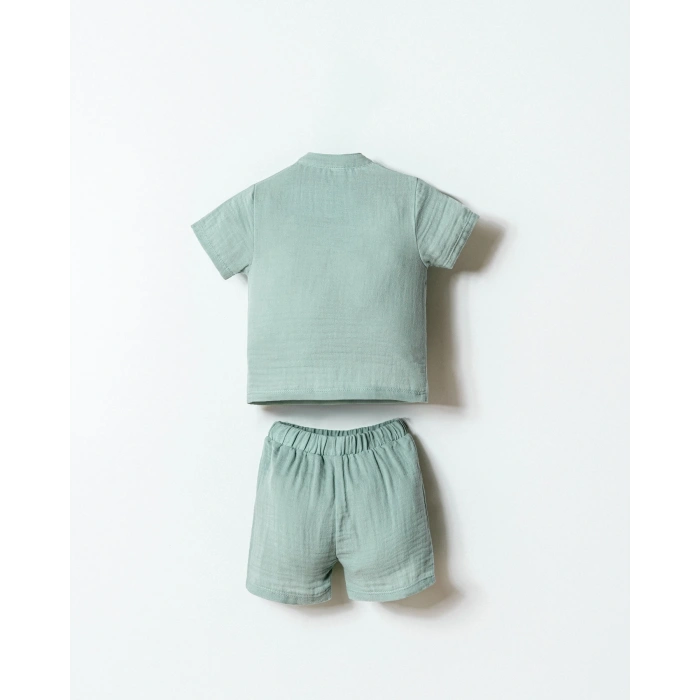 U.S.POLO ASSN. ERKEK BEBEK ŞORT GÖMLEK TAKIM - MİNT