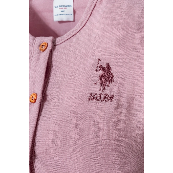 U.S POLO ASSN. KIZ BEBEK MÜSLİN 2 Lİ TAKIM - LİLA