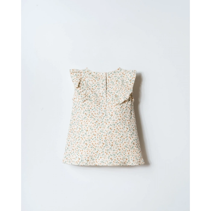 U.S POLO ASSN. KIZ BEBEK ELBİSE - EKRU