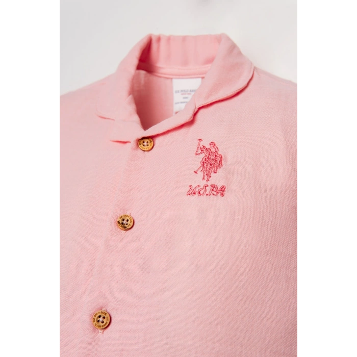 U.S POLO ASSN. KIZ BEBEK GÖMLEK PİJAMA TAKIM - SOMON