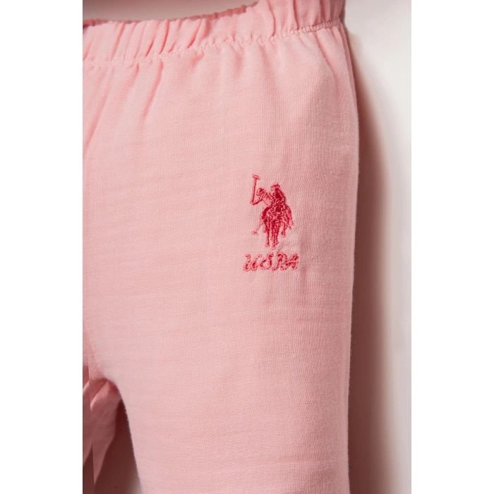 U.S POLO ASSN. KIZ BEBEK GÖMLEK PİJAMA TAKIM - SOMON