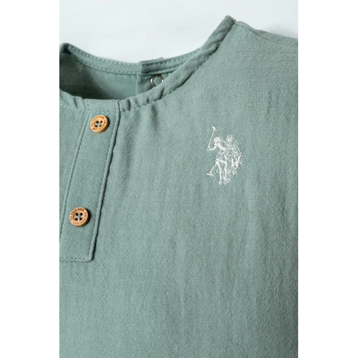 U.S.POLO ASSN. ERKEK BEBEK ŞORT GÖMLEK TAKIM - MİNT