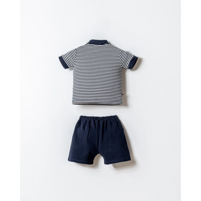 U.S.POLO ASSN. ERKEK BEBEK ŞORT T-SHIRT TAKIM - LACİVERT